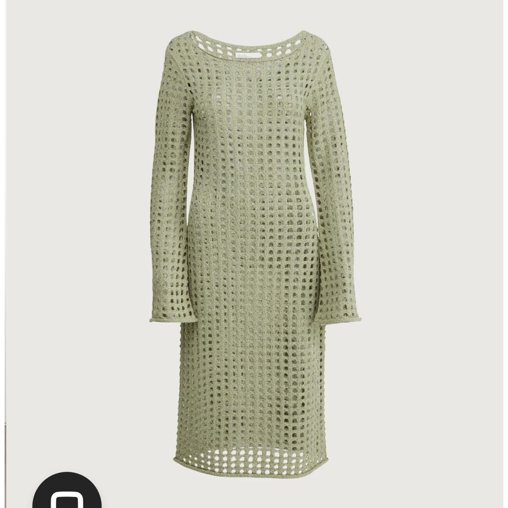 MIDI OPEN KNIT SWIMSUIT COVERUP DRESS - Picture 2 of 5